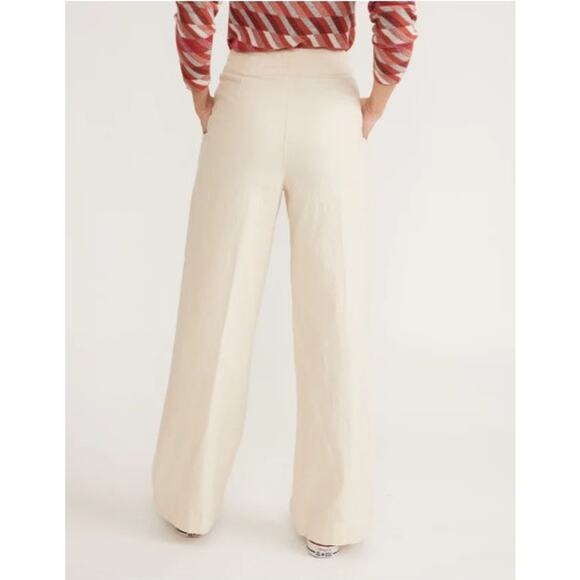 Marine Layer Women's Flora High-Waisted Wide-Leg Pants Size 6 - Picture 3 of 14